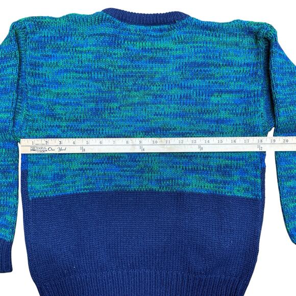 Plaid Sweater 3D Sheep Women Size S Vintage Crew Neck Knit Pullover Grandma Core - Picture 3 of 7